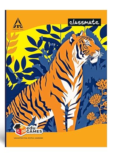 Classmate Tiger Theme Notebook