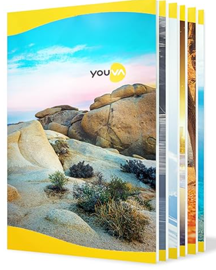YOUVA Long Book Single Line 172 Pages Pack Of 6